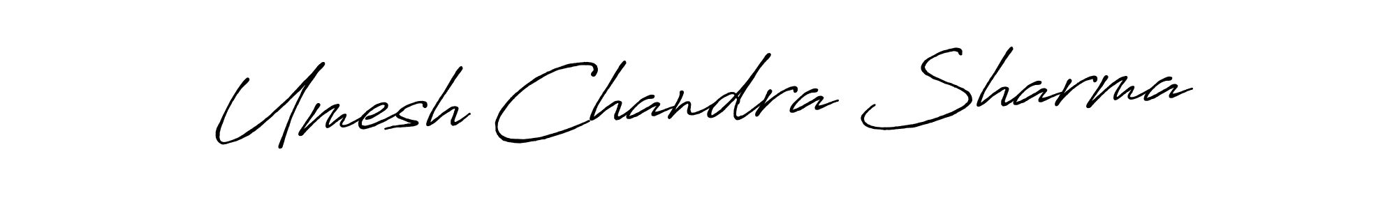 How to make Umesh Chandra Sharma signature? Antro_Vectra_Bolder is a professional autograph style. Create handwritten signature for Umesh Chandra Sharma name. Umesh Chandra Sharma signature style 7 images and pictures png