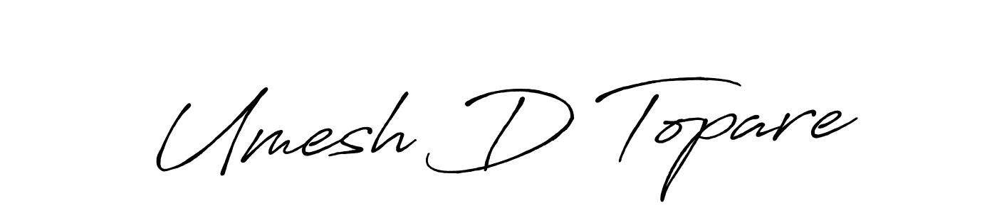 Use a signature maker to create a handwritten signature online. With this signature software, you can design (Antro_Vectra_Bolder) your own signature for name Umesh D Topare. Umesh D Topare signature style 7 images and pictures png