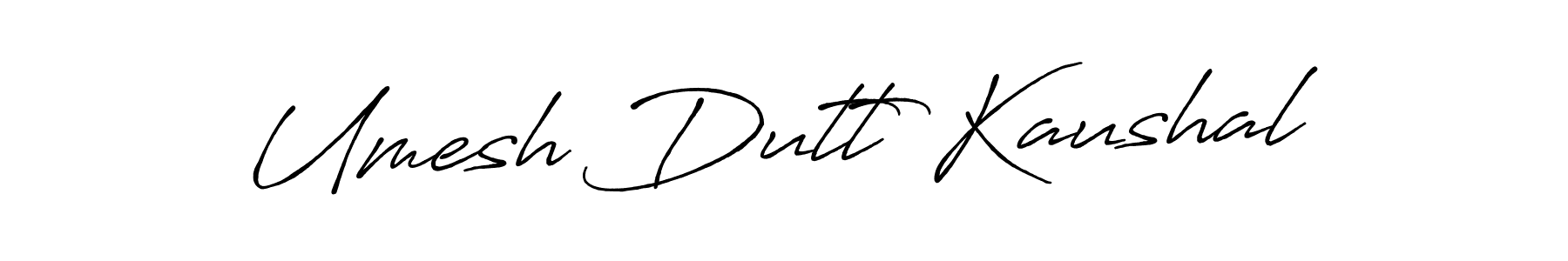 How to make Umesh Dutt Kaushal signature? Antro_Vectra_Bolder is a professional autograph style. Create handwritten signature for Umesh Dutt Kaushal name. Umesh Dutt Kaushal signature style 7 images and pictures png