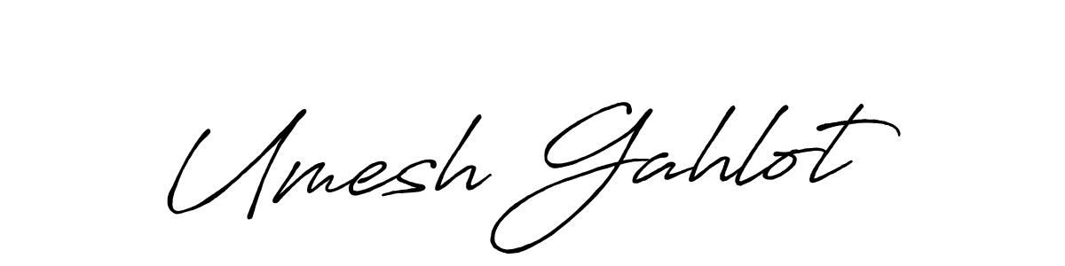 Use a signature maker to create a handwritten signature online. With this signature software, you can design (Antro_Vectra_Bolder) your own signature for name Umesh Gahlot. Umesh Gahlot signature style 7 images and pictures png