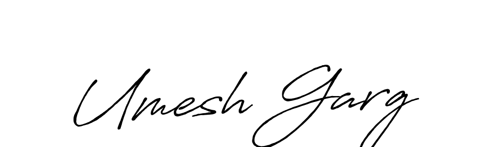 Also we have Umesh Garg name is the best signature style. Create professional handwritten signature collection using Antro_Vectra_Bolder autograph style. Umesh Garg signature style 7 images and pictures png