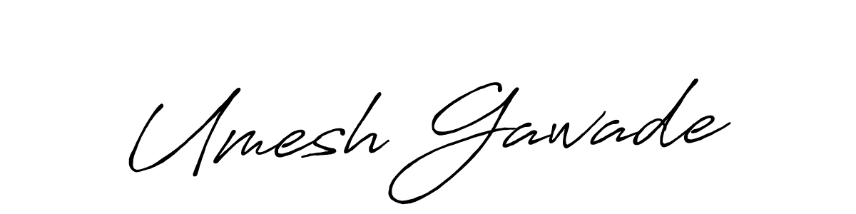 How to make Umesh Gawade signature? Antro_Vectra_Bolder is a professional autograph style. Create handwritten signature for Umesh Gawade name. Umesh Gawade signature style 7 images and pictures png