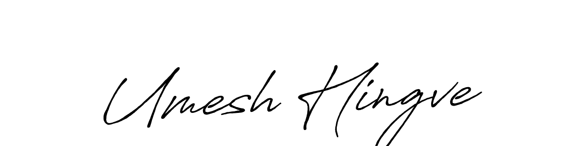 Make a beautiful signature design for name Umesh Hingve. With this signature (Antro_Vectra_Bolder) style, you can create a handwritten signature for free. Umesh Hingve signature style 7 images and pictures png