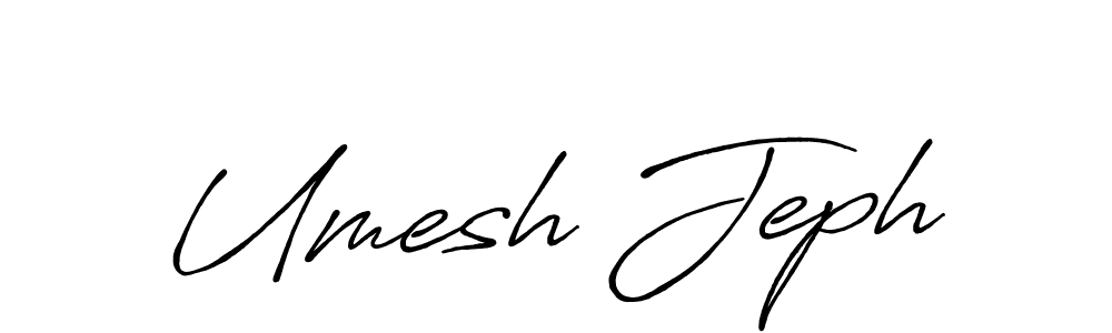 How to Draw Umesh Jeph signature style? Antro_Vectra_Bolder is a latest design signature styles for name Umesh Jeph. Umesh Jeph signature style 7 images and pictures png