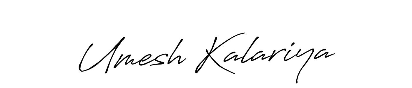 How to make Umesh Kalariya signature? Antro_Vectra_Bolder is a professional autograph style. Create handwritten signature for Umesh Kalariya name. Umesh Kalariya signature style 7 images and pictures png