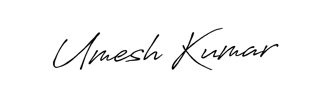 Create a beautiful signature design for name Umesh Kumar. With this signature (Antro_Vectra_Bolder) fonts, you can make a handwritten signature for free. Umesh Kumar signature style 7 images and pictures png