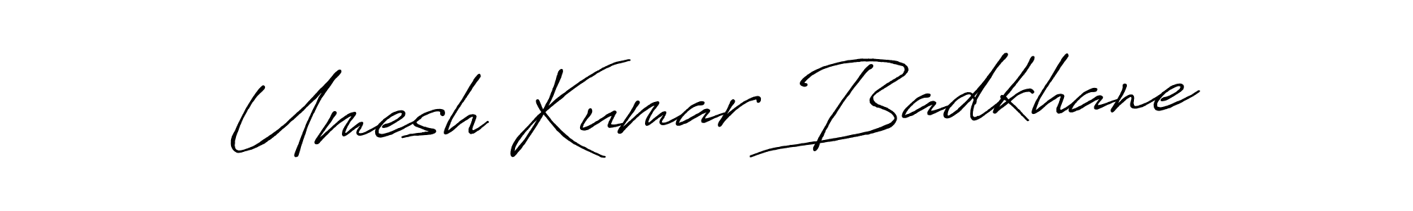 Umesh Kumar Badkhane stylish signature style. Best Handwritten Sign (Antro_Vectra_Bolder) for my name. Handwritten Signature Collection Ideas for my name Umesh Kumar Badkhane. Umesh Kumar Badkhane signature style 7 images and pictures png