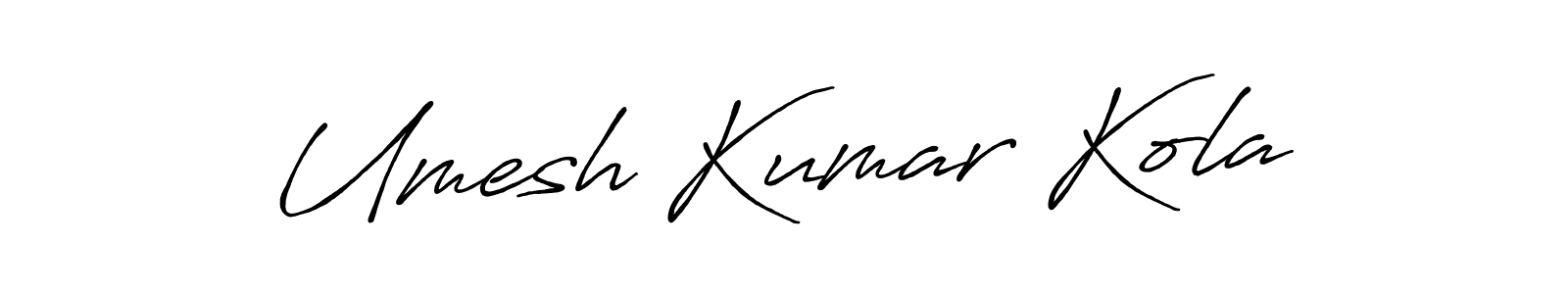 Umesh Kumar Kola stylish signature style. Best Handwritten Sign (Antro_Vectra_Bolder) for my name. Handwritten Signature Collection Ideas for my name Umesh Kumar Kola. Umesh Kumar Kola signature style 7 images and pictures png