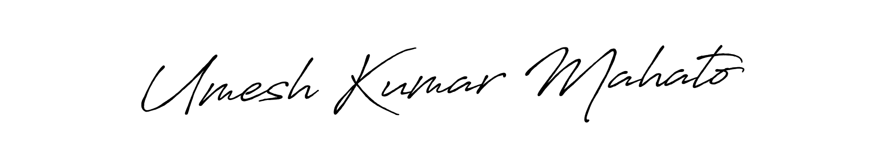Design your own signature with our free online signature maker. With this signature software, you can create a handwritten (Antro_Vectra_Bolder) signature for name Umesh Kumar Mahato. Umesh Kumar Mahato signature style 7 images and pictures png