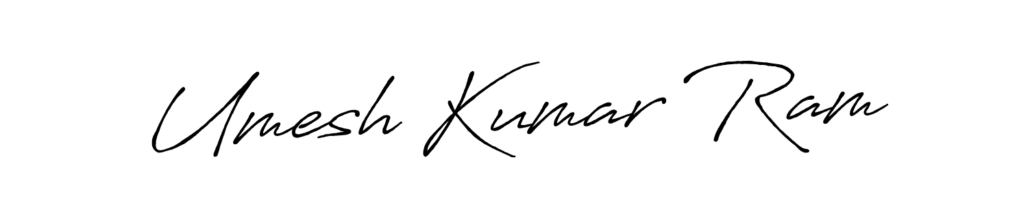 How to make Umesh Kumar Ram signature? Antro_Vectra_Bolder is a professional autograph style. Create handwritten signature for Umesh Kumar Ram name. Umesh Kumar Ram signature style 7 images and pictures png