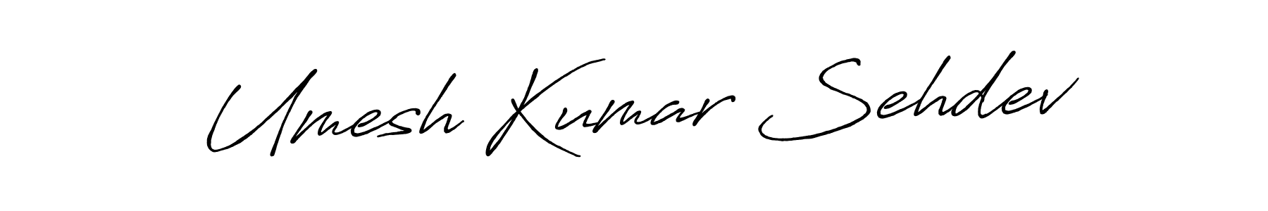 The best way (Antro_Vectra_Bolder) to make a short signature is to pick only two or three words in your name. The name Umesh Kumar Sehdev include a total of six letters. For converting this name. Umesh Kumar Sehdev signature style 7 images and pictures png