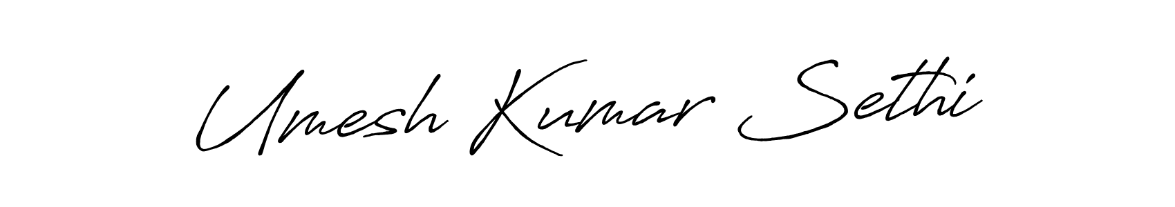 Umesh Kumar Sethi stylish signature style. Best Handwritten Sign (Antro_Vectra_Bolder) for my name. Handwritten Signature Collection Ideas for my name Umesh Kumar Sethi. Umesh Kumar Sethi signature style 7 images and pictures png