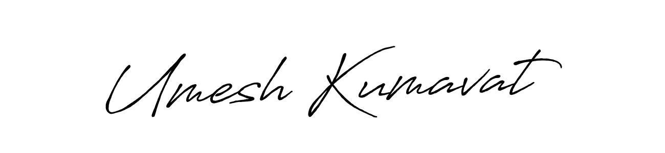 Make a beautiful signature design for name Umesh Kumavat. With this signature (Antro_Vectra_Bolder) style, you can create a handwritten signature for free. Umesh Kumavat signature style 7 images and pictures png