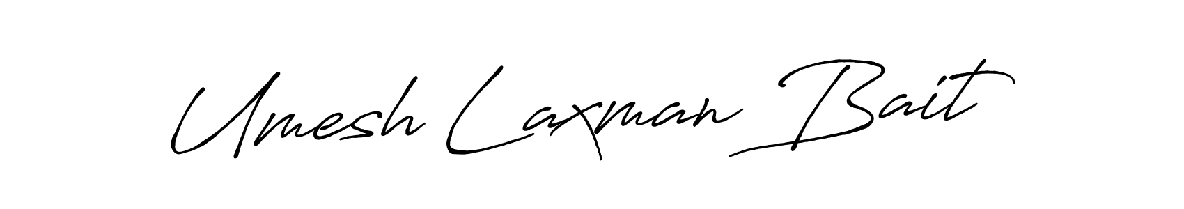 How to make Umesh Laxman Bait signature? Antro_Vectra_Bolder is a professional autograph style. Create handwritten signature for Umesh Laxman Bait name. Umesh Laxman Bait signature style 7 images and pictures png