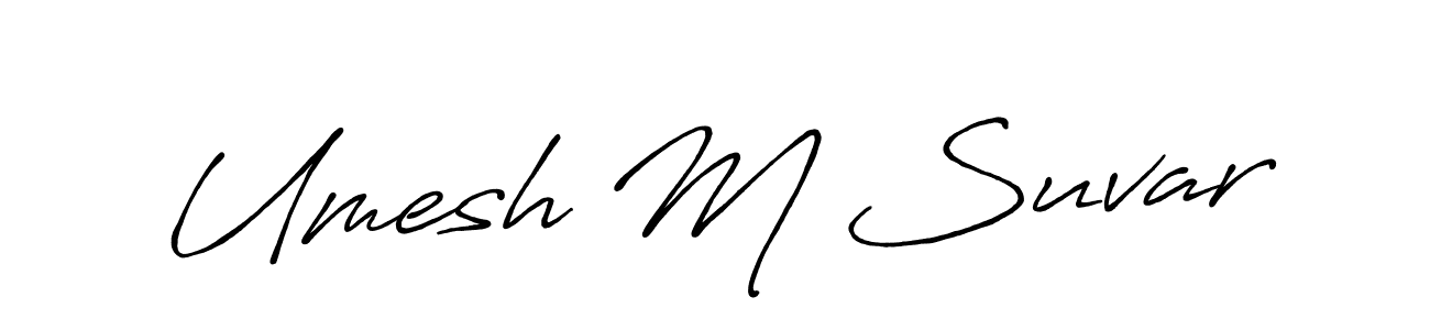 How to Draw Umesh M Suvar signature style? Antro_Vectra_Bolder is a latest design signature styles for name Umesh M Suvar. Umesh M Suvar signature style 7 images and pictures png