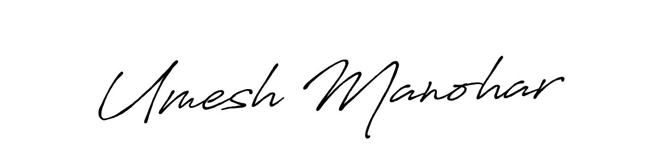 Make a beautiful signature design for name Umesh Manohar. Use this online signature maker to create a handwritten signature for free. Umesh Manohar signature style 7 images and pictures png