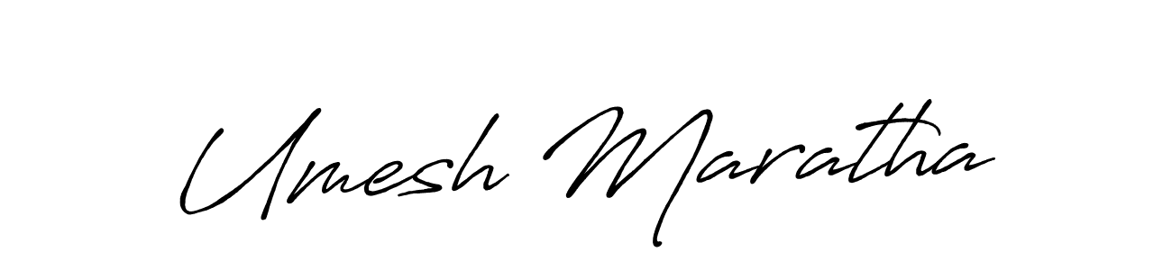 Use a signature maker to create a handwritten signature online. With this signature software, you can design (Antro_Vectra_Bolder) your own signature for name Umesh Maratha. Umesh Maratha signature style 7 images and pictures png