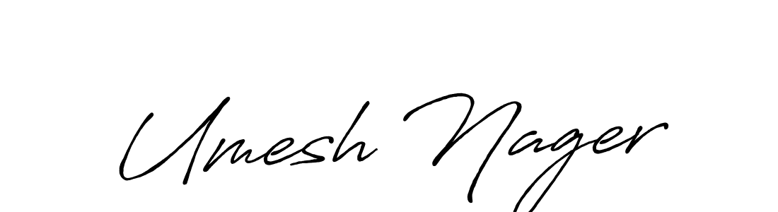 Make a short Umesh Nager signature style. Manage your documents anywhere anytime using Antro_Vectra_Bolder. Create and add eSignatures, submit forms, share and send files easily. Umesh Nager signature style 7 images and pictures png