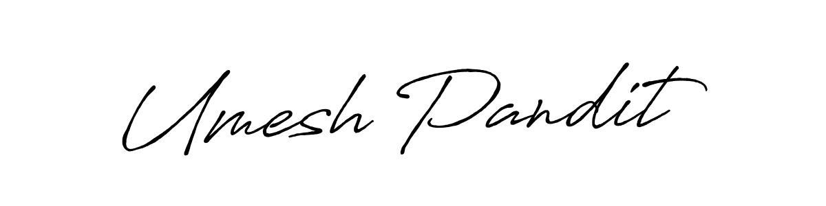 Use a signature maker to create a handwritten signature online. With this signature software, you can design (Antro_Vectra_Bolder) your own signature for name Umesh Pandit. Umesh Pandit signature style 7 images and pictures png