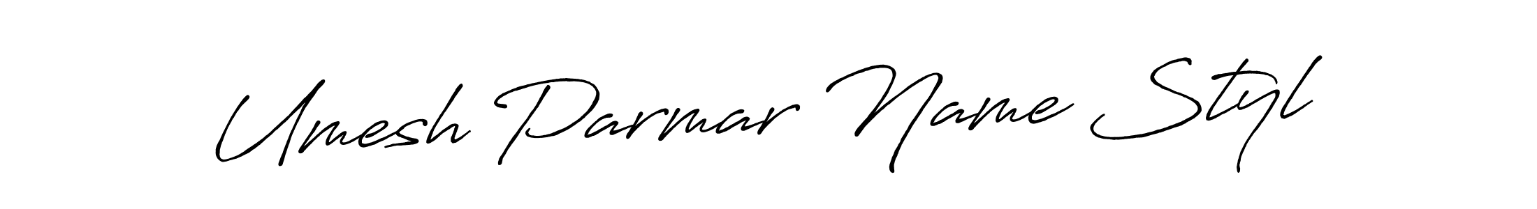 Umesh Parmar Name Styl stylish signature style. Best Handwritten Sign (Antro_Vectra_Bolder) for my name. Handwritten Signature Collection Ideas for my name Umesh Parmar Name Styl. Umesh Parmar Name Styl signature style 7 images and pictures png