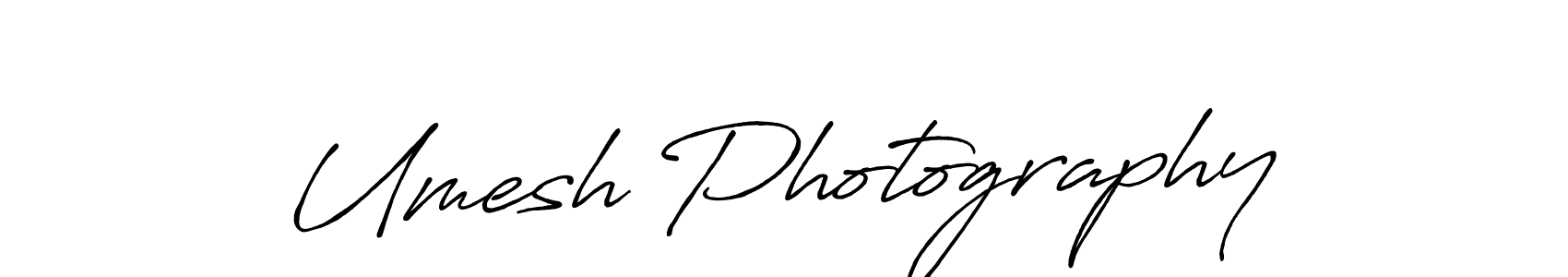 Umesh Photography stylish signature style. Best Handwritten Sign (Antro_Vectra_Bolder) for my name. Handwritten Signature Collection Ideas for my name Umesh Photography. Umesh Photography signature style 7 images and pictures png