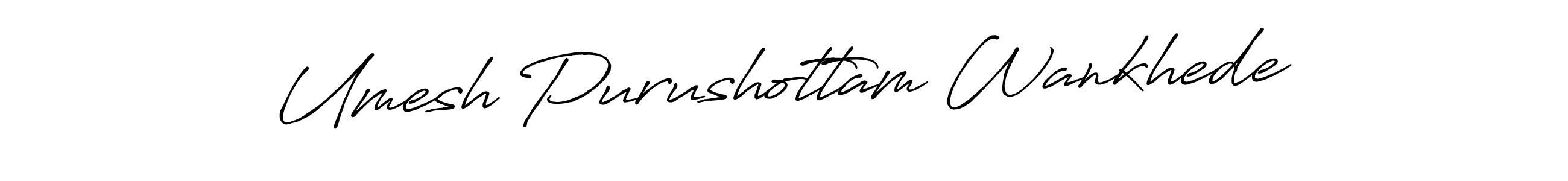 Use a signature maker to create a handwritten signature online. With this signature software, you can design (Antro_Vectra_Bolder) your own signature for name Umesh Purushottam Wankhede. Umesh Purushottam Wankhede signature style 7 images and pictures png