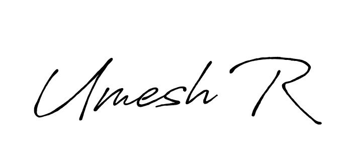 Best and Professional Signature Style for Umesh R. Antro_Vectra_Bolder Best Signature Style Collection. Umesh R signature style 7 images and pictures png