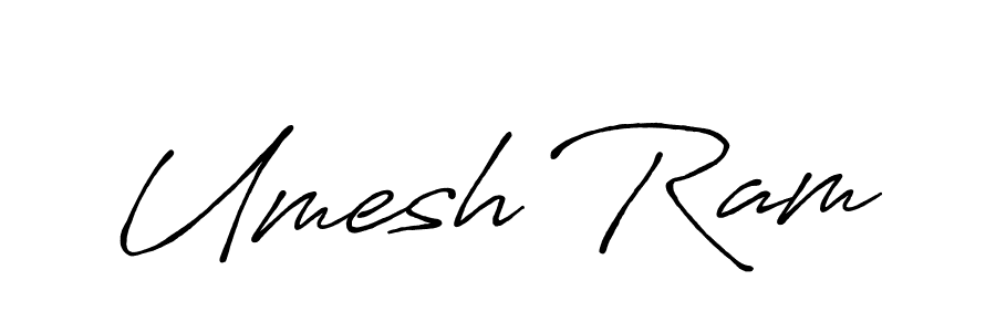 Also You can easily find your signature by using the search form. We will create Umesh Ram name handwritten signature images for you free of cost using Antro_Vectra_Bolder sign style. Umesh Ram signature style 7 images and pictures png