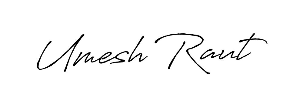 Make a beautiful signature design for name Umesh Raut. With this signature (Antro_Vectra_Bolder) style, you can create a handwritten signature for free. Umesh Raut signature style 7 images and pictures png