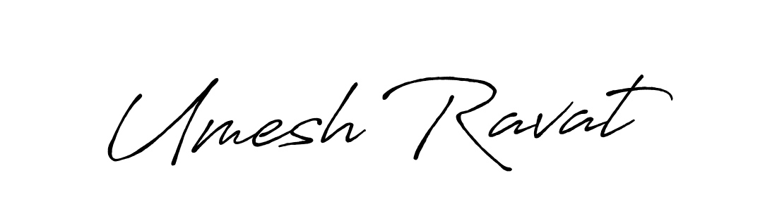 Make a beautiful signature design for name Umesh Ravat. With this signature (Antro_Vectra_Bolder) style, you can create a handwritten signature for free. Umesh Ravat signature style 7 images and pictures png