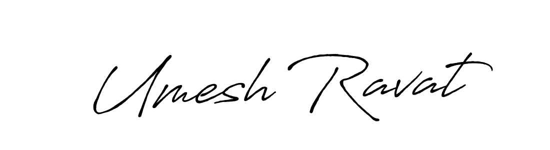 Make a beautiful signature design for name Umesh Ravat. With this signature (Antro_Vectra_Bolder) style, you can create a handwritten signature for free. Umesh Ravat signature style 7 images and pictures png