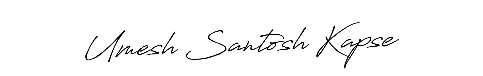 Antro_Vectra_Bolder is a professional signature style that is perfect for those who want to add a touch of class to their signature. It is also a great choice for those who want to make their signature more unique. Get Umesh Santosh Kapse name to fancy signature for free. Umesh Santosh Kapse signature style 7 images and pictures png