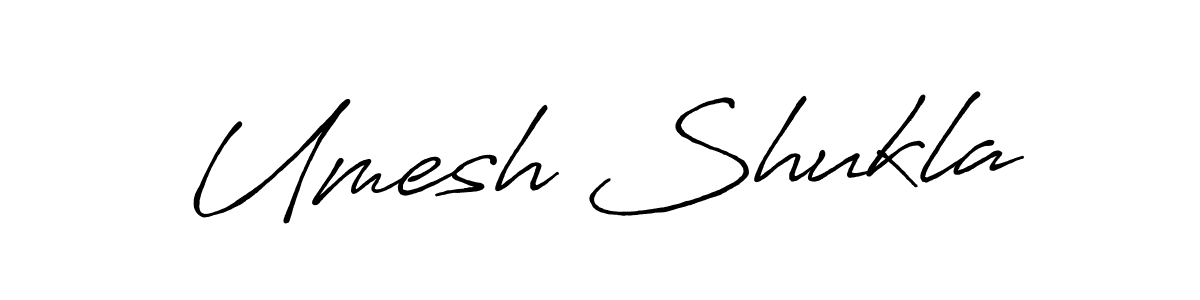 Make a beautiful signature design for name Umesh Shukla. With this signature (Antro_Vectra_Bolder) style, you can create a handwritten signature for free. Umesh Shukla signature style 7 images and pictures png