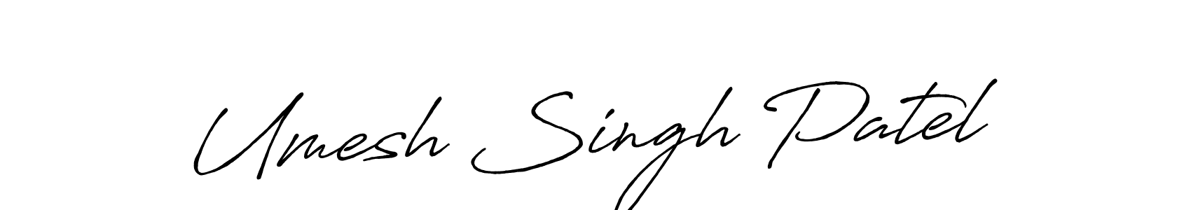 This is the best signature style for the Umesh Singh Patel name. Also you like these signature font (Antro_Vectra_Bolder). Mix name signature. Umesh Singh Patel signature style 7 images and pictures png