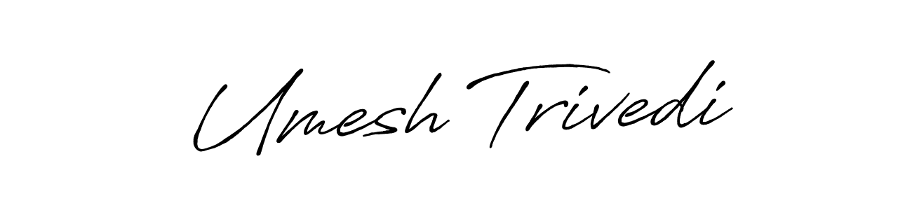Design your own signature with our free online signature maker. With this signature software, you can create a handwritten (Antro_Vectra_Bolder) signature for name Umesh Trivedi. Umesh Trivedi signature style 7 images and pictures png