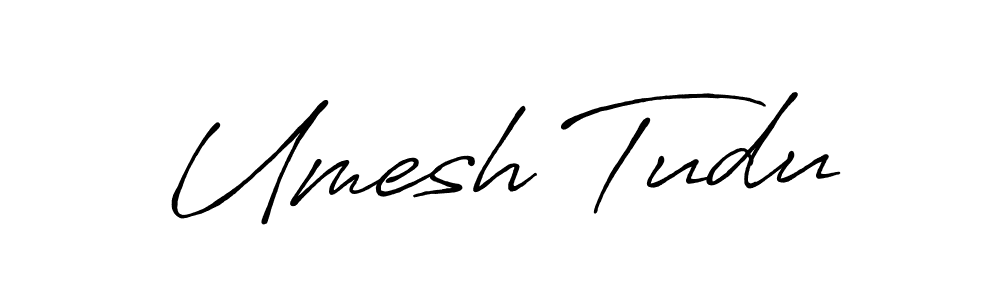 Umesh Tudu stylish signature style. Best Handwritten Sign (Antro_Vectra_Bolder) for my name. Handwritten Signature Collection Ideas for my name Umesh Tudu. Umesh Tudu signature style 7 images and pictures png