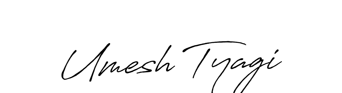 The best way (Antro_Vectra_Bolder) to make a short signature is to pick only two or three words in your name. The name Umesh Tyagi include a total of six letters. For converting this name. Umesh Tyagi signature style 7 images and pictures png