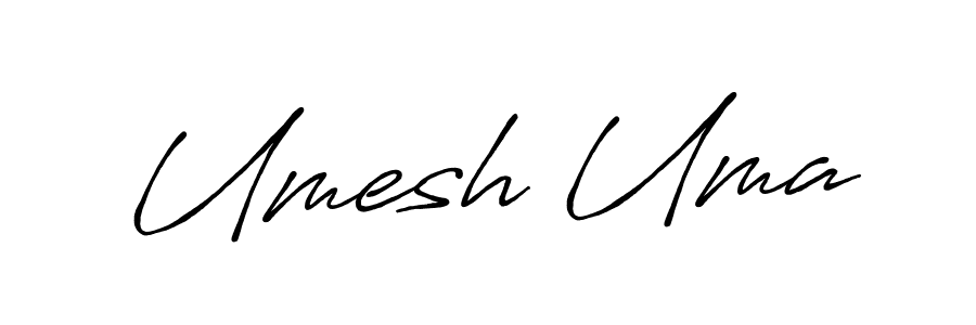 Antro_Vectra_Bolder is a professional signature style that is perfect for those who want to add a touch of class to their signature. It is also a great choice for those who want to make their signature more unique. Get Umesh Uma name to fancy signature for free. Umesh Uma signature style 7 images and pictures png