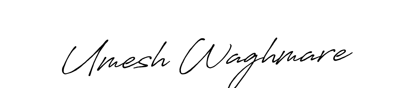 Umesh Waghmare stylish signature style. Best Handwritten Sign (Antro_Vectra_Bolder) for my name. Handwritten Signature Collection Ideas for my name Umesh Waghmare. Umesh Waghmare signature style 7 images and pictures png