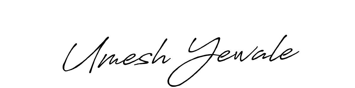 It looks lik you need a new signature style for name Umesh Yewale. Design unique handwritten (Antro_Vectra_Bolder) signature with our free signature maker in just a few clicks. Umesh Yewale signature style 7 images and pictures png