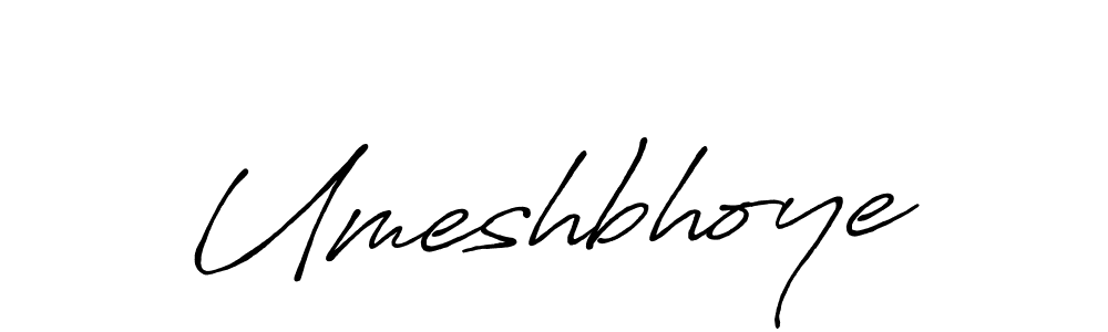 Create a beautiful signature design for name Umeshbhoye. With this signature (Antro_Vectra_Bolder) fonts, you can make a handwritten signature for free. Umeshbhoye signature style 7 images and pictures png