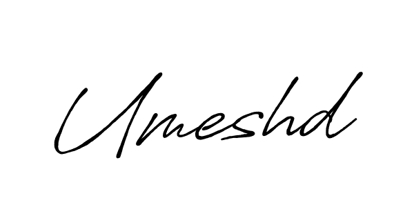 How to make Umeshd name signature. Use Antro_Vectra_Bolder style for creating short signs online. This is the latest handwritten sign. Umeshd signature style 7 images and pictures png