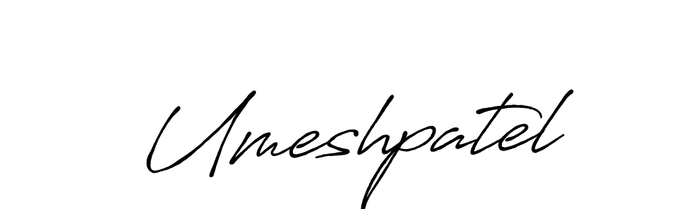 Design your own signature with our free online signature maker. With this signature software, you can create a handwritten (Antro_Vectra_Bolder) signature for name Umeshpatel. Umeshpatel signature style 7 images and pictures png