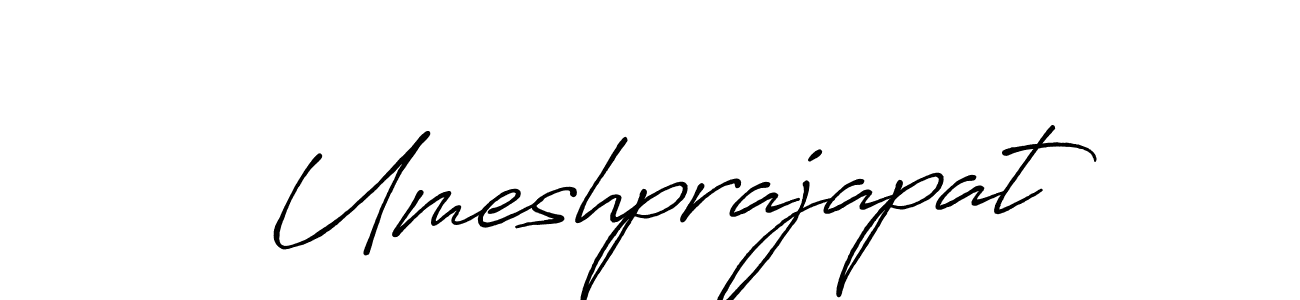 Create a beautiful signature design for name Umeshprajapat. With this signature (Antro_Vectra_Bolder) fonts, you can make a handwritten signature for free. Umeshprajapat signature style 7 images and pictures png