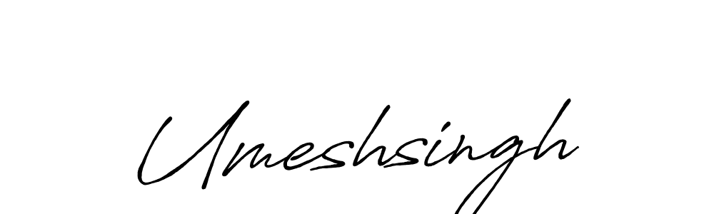 Use a signature maker to create a handwritten signature online. With this signature software, you can design (Antro_Vectra_Bolder) your own signature for name Umeshsingh. Umeshsingh signature style 7 images and pictures png