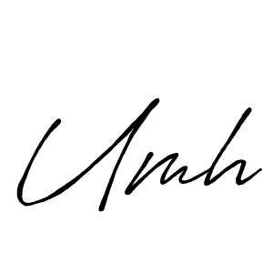 The best way (Antro_Vectra_Bolder) to make a short signature is to pick only two or three words in your name. The name Umh include a total of six letters. For converting this name. Umh signature style 7 images and pictures png