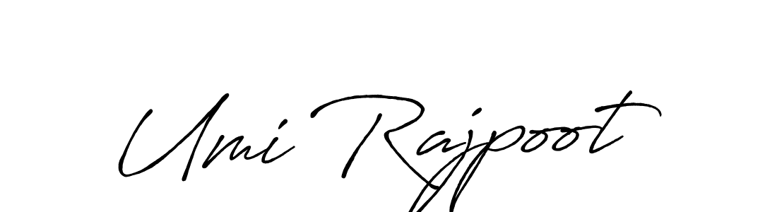 It looks lik you need a new signature style for name Umi Rajpoot. Design unique handwritten (Antro_Vectra_Bolder) signature with our free signature maker in just a few clicks. Umi Rajpoot signature style 7 images and pictures png