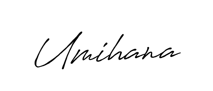 if you are searching for the best signature style for your name Umihana. so please give up your signature search. here we have designed multiple signature styles  using Antro_Vectra_Bolder. Umihana signature style 7 images and pictures png