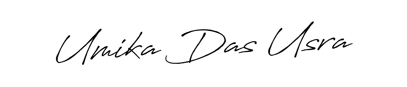 Antro_Vectra_Bolder is a professional signature style that is perfect for those who want to add a touch of class to their signature. It is also a great choice for those who want to make their signature more unique. Get Umika Das Usra name to fancy signature for free. Umika Das Usra signature style 7 images and pictures png