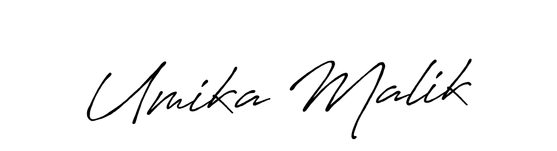 The best way (Antro_Vectra_Bolder) to make a short signature is to pick only two or three words in your name. The name Umika Malik include a total of six letters. For converting this name. Umika Malik signature style 7 images and pictures png